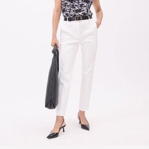 RW&CO. White Cropped Ankle Dress Pants